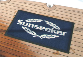 Logo barrier entrance matting